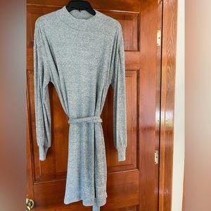 Popsugar sweater dress size L. Grey. Never worn.